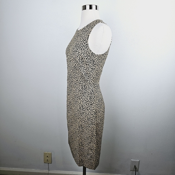 J. Crew Animal Print Sleeveless Sheath Dress, size 0 - Picture 13 of 14